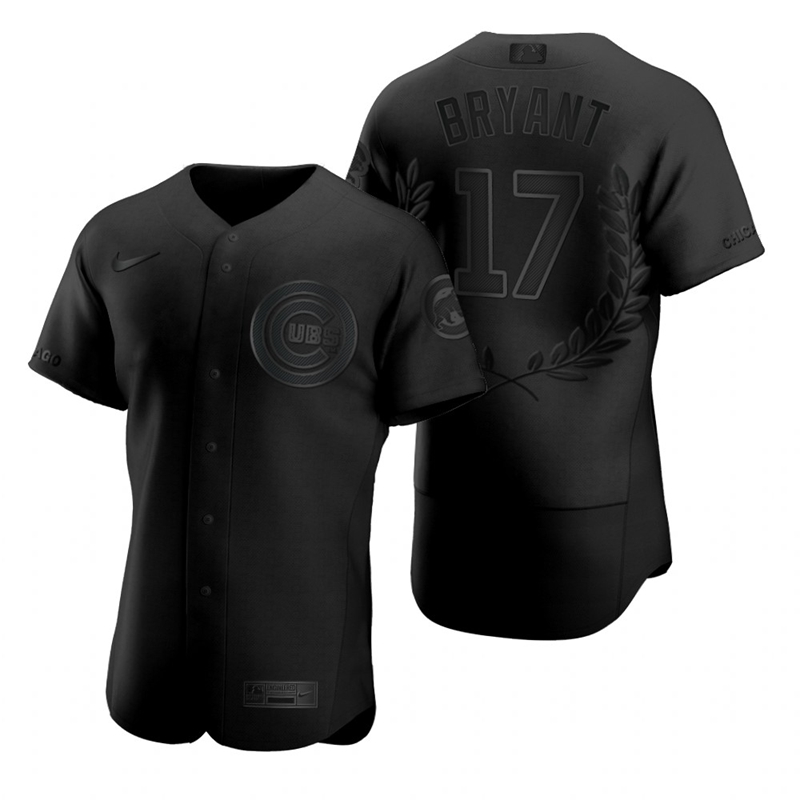 Chicago Cubs #17 Kris Bryant Men Nike Black MLB MVP Limited Player Edition Jersey->chicago cubs->MLB Jersey
